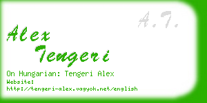 alex tengeri business card